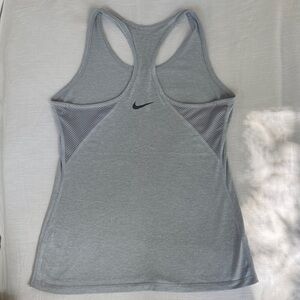 Nike Women's Light Gray Racerback Tank Top